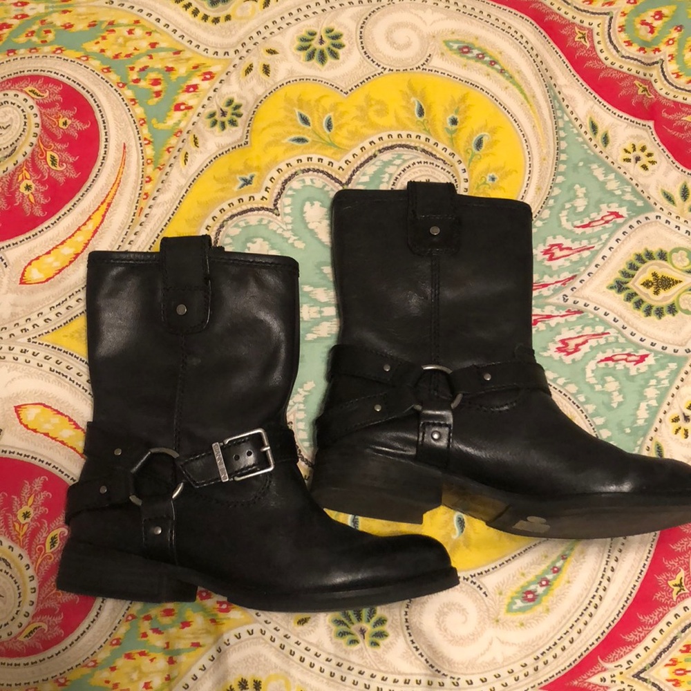 Gianni Bini Leather Moto Boots